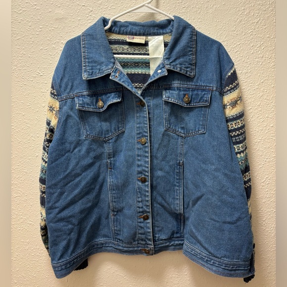 Faded Glory Jackets & Blazers - Faded glory denim/sweater jacket